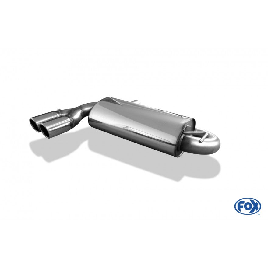 Sportschalldämpfer mit 2 Endrohren 80mm (Typ 16), inkl. TÜV-Gutachten!