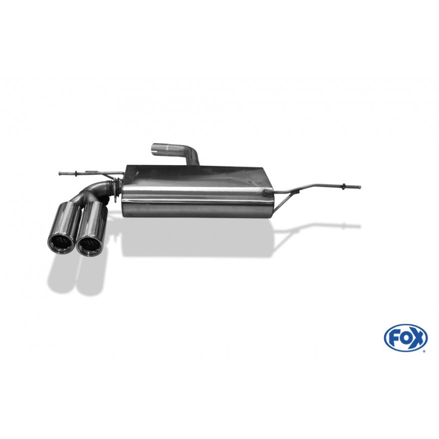 Sportschalldämpfer mit 2 Endrohren 76mm (Typ 13), inkl. (EG-) GENEHMIGUNG!