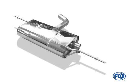 Sportschalldämpfer für Ausgang links/rechts ohne Endrohre, inkl. (EG-) GENEHMIGUNG!