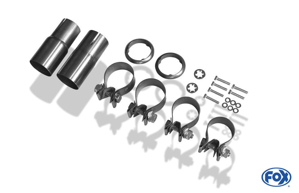 Sportschalldämpfer mit links/rechts je 1 Endrohr 90mm (Typ 13), inkl. (EG-) GENEHMIGUNG!