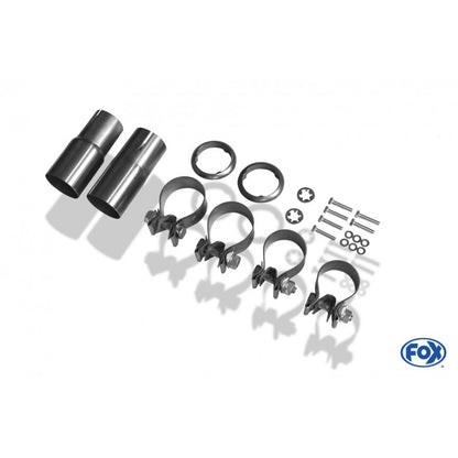 Sportschalldämpfer mit links/rechts je 2 Endrohre 76mm (Typ 13), inkl. (EG-) GENEHMIGUNG!