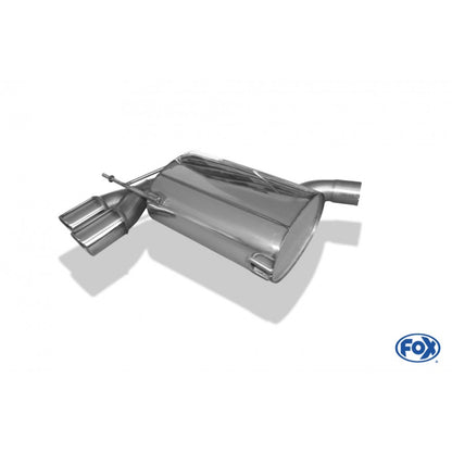 Sportschalldämpfer mit 2 Endrohren 90mm (Typ 17), inkl. (EG-) GENEHMIGUNG!