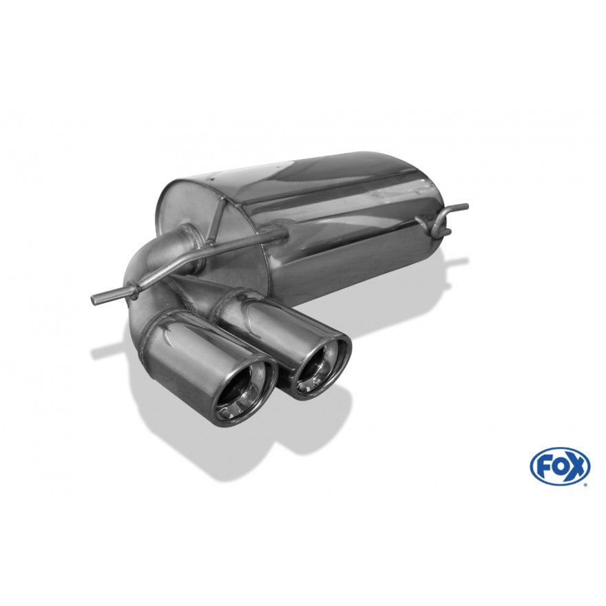 Sportschalldämpfer mit 2 Endrohren 90mm (Typ 17), inkl. (EG-) GENEHMIGUNG!