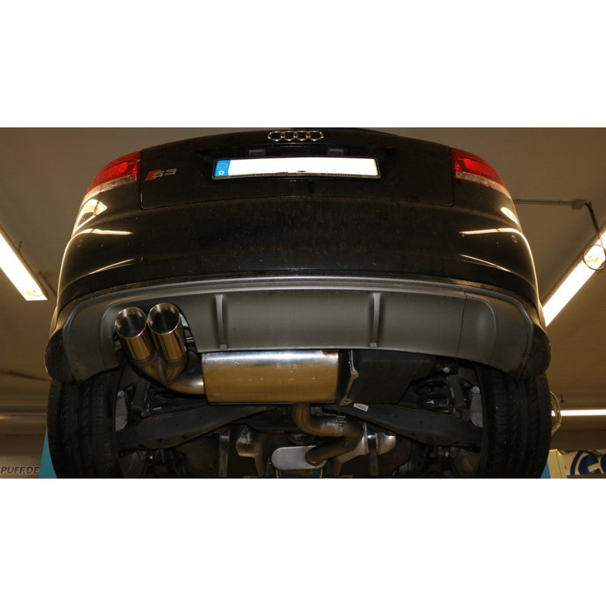 Sportschalldämpfer mit 2 Endrohren 90mm (Typ 25), inkl. (EG-) GENEHMIGUNG!