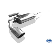 Sportauspuff Endschalldämpfer mit 1 Endrohr 129x106mm (Typ 32), inkl. (EG-) GENEHMIGUNG!