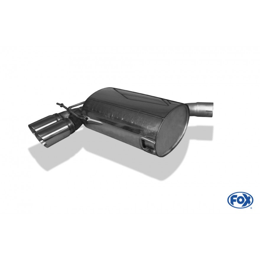 Sportschalldämpfer mit 2 Endrohren 90mm (Typ 25), inkl. (EG-) GENEHMIGUNG!