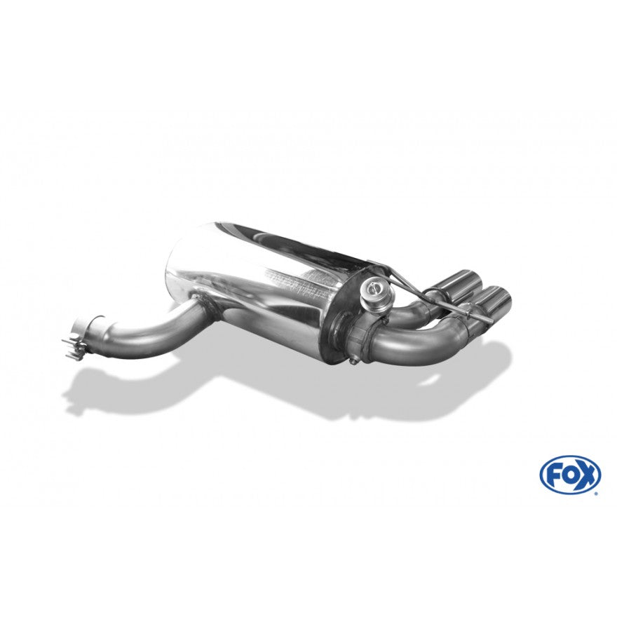 Sportschalldämpfer mit 2 Endrohren 90mm (Typ 16), inkl. (EG-) GENEHMIGUNG!