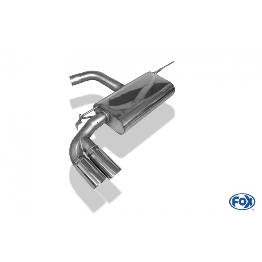 Sportschalldämpfer mit 2 Endrohren 80mm (Typ 25), inkl. (EG-) GENEHMIGUNG!