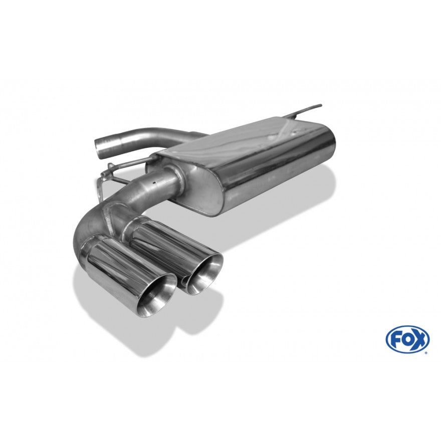 Sportschalldämpfer mit 2 Endrohren 80mm (Typ 25), inkl. (EG-) GENEHMIGUNG!