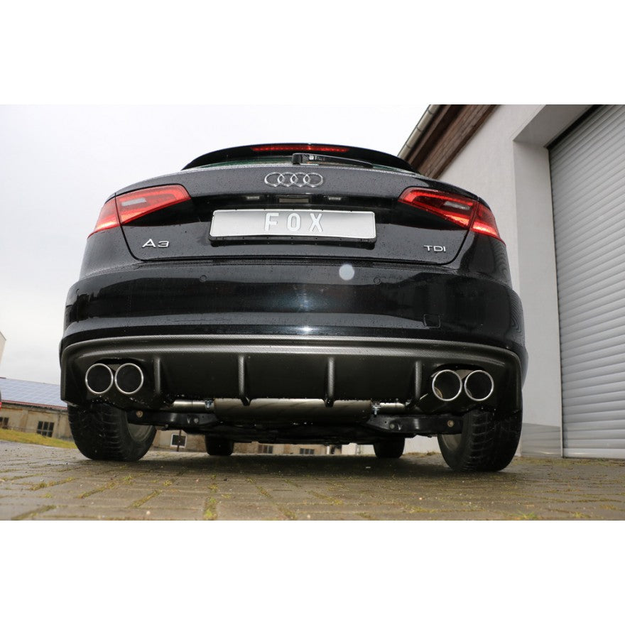 Sportschalldämpfer mit links/rechts je 2 Endrohren 90mm (Typ 16), inkl. (EG-) GENEHMIGUNG!