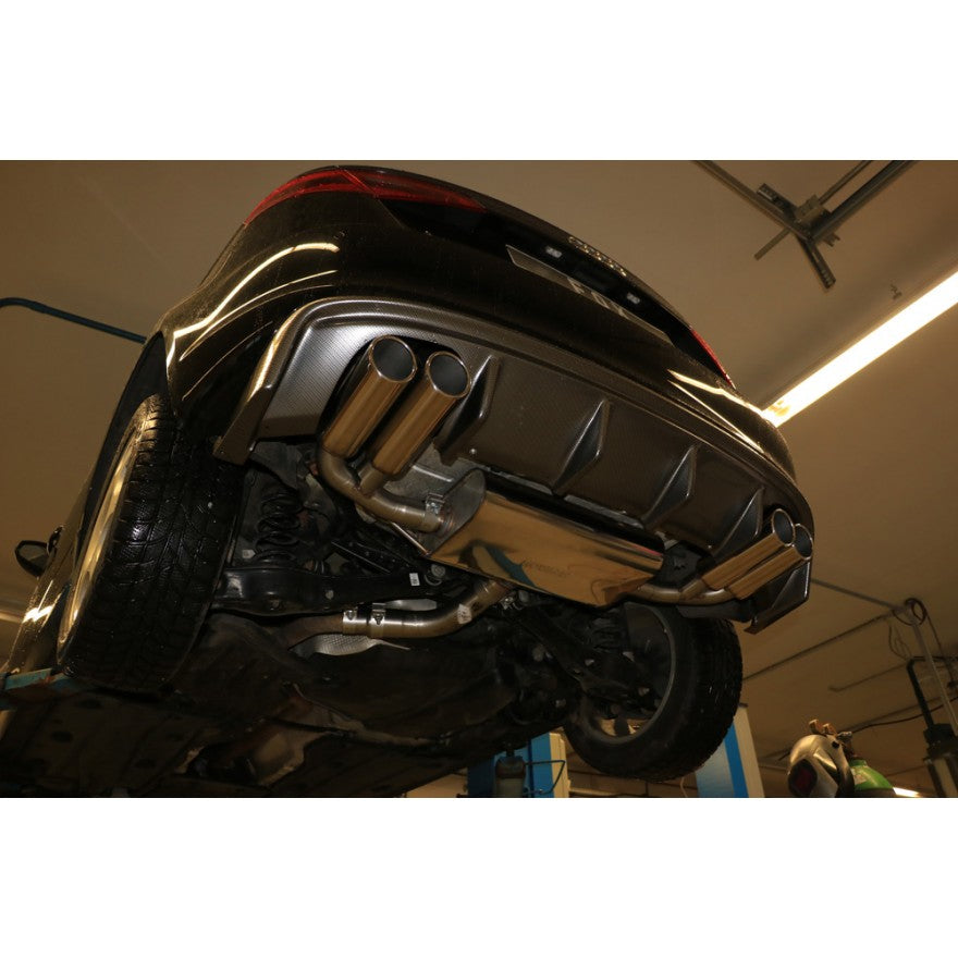 Sportschalldämpfer mit links/rechts je 2 Endrohren 90mm (Typ 16), inkl. (EG-) GENEHMIGUNG!