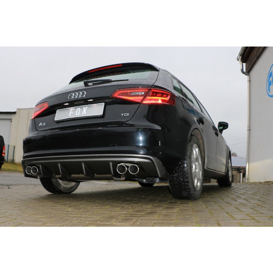 Sportschalldämpfer mit links/rechts je 2 Endrohren 88x74mm (Typ 32), inkl. (EG-) GENEHMIGUNG!