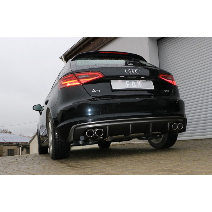 Sportschalldämpfer mit links/rechts je 2 Endrohren 88x74mm (Typ 32), inkl. (EG-) GENEHMIGUNG!