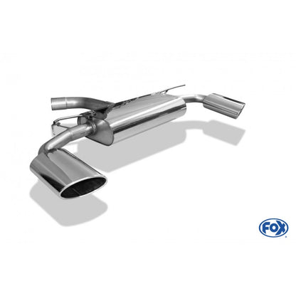 Sportschalldämpfer mit links/rechts je 1 Endrohr 160x90mm (Typ 38), inkl. (EG-) GENEHMIGUNG!