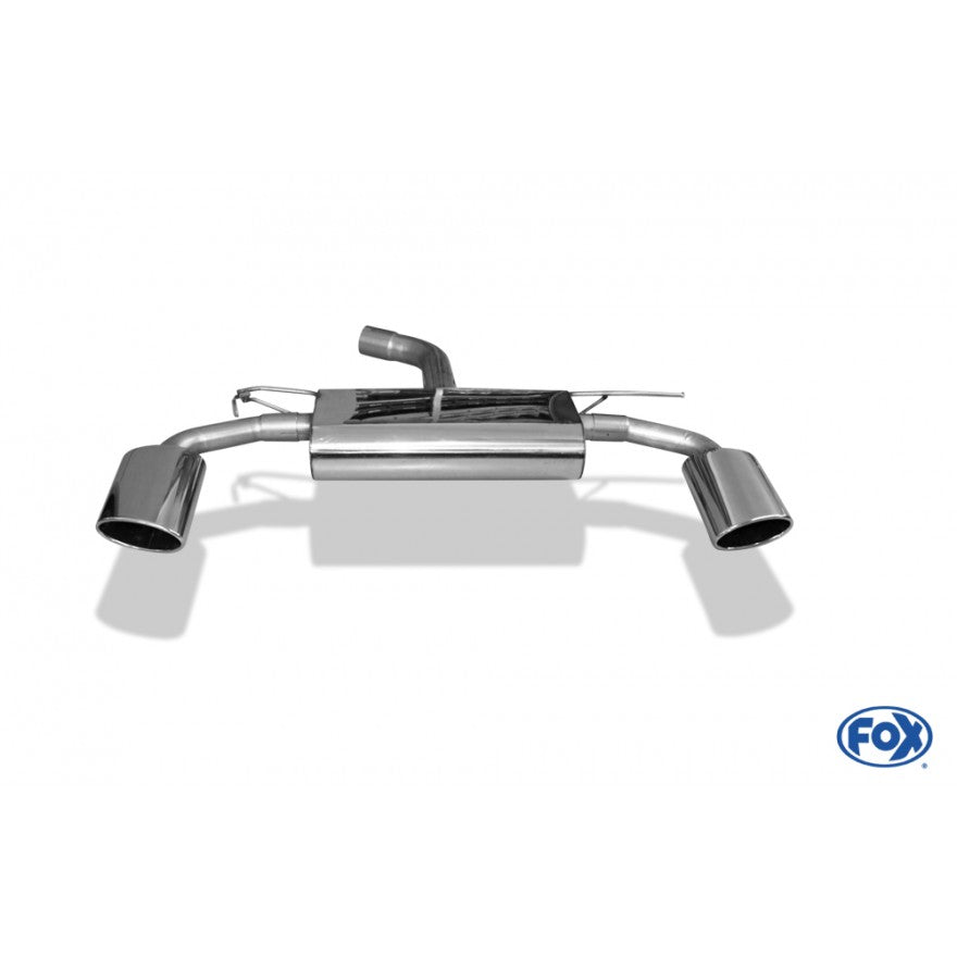 Sportschalldämpfer mit links/rechts je 1 Endrohr 160x90mm (Typ 38), inkl. (EG-) GENEHMIGUNG!