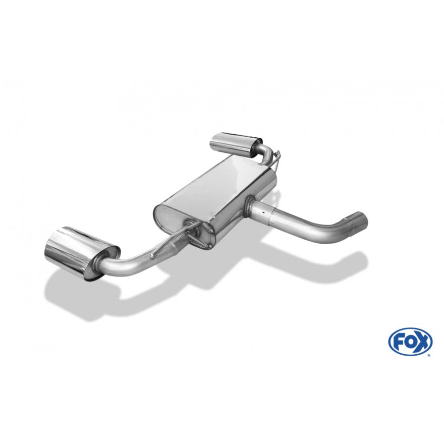 Sportschalldämpfer mit links/rechts je 1 Endrohr 160x90mm (Typ 38), inkl. (EG-) GENEHMIGUNG!