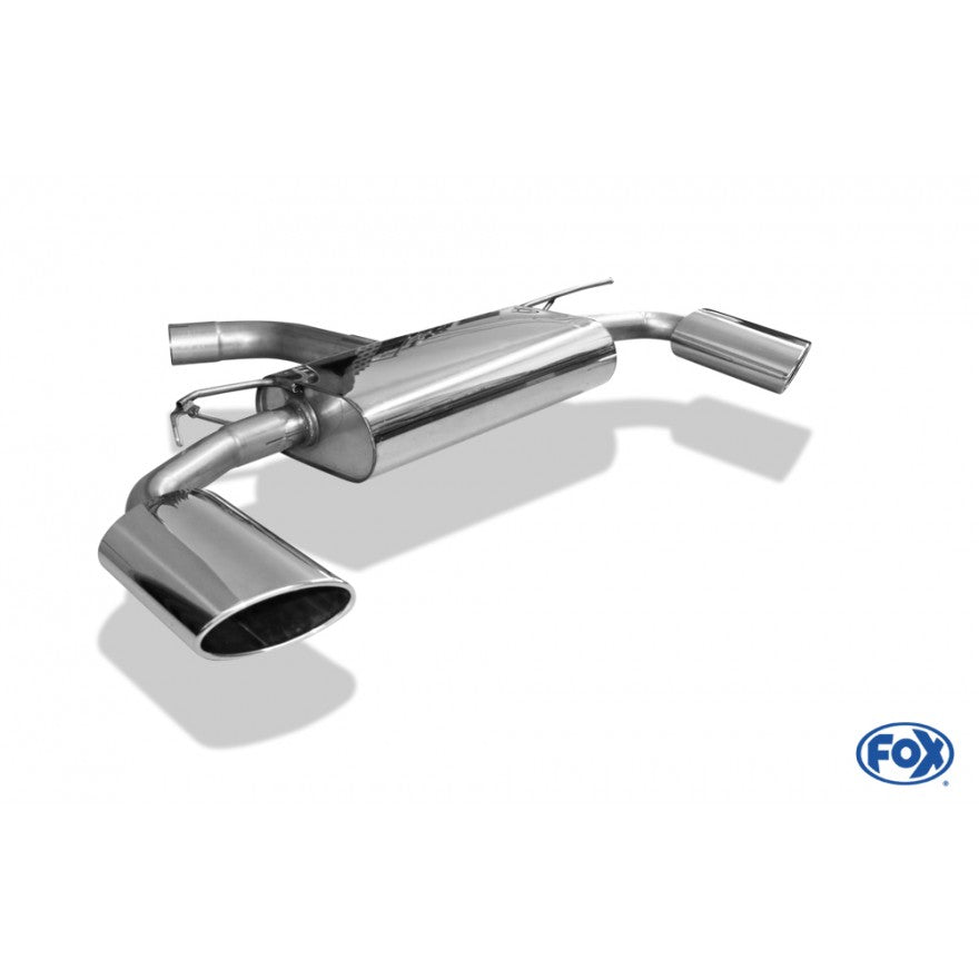 Sportschalldämpfer mit links/rechts je 1 Endrohr 160x90mm (Typ 38), inkl. (EG-) GENEHMIGUNG!