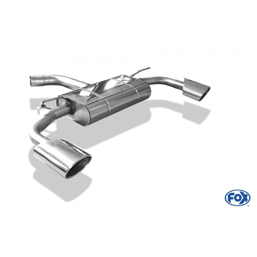 Sportschalldämpfer mit links/rechts je 1 Endrohr 140x90mm (Typ 44), inkl. (EG-) GENEHMIGUNG!