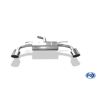 Sportschalldämpfer mit links/rechts je 1 Endrohr 140x90mm (Typ 44), inkl. (EG-) GENEHMIGUNG!