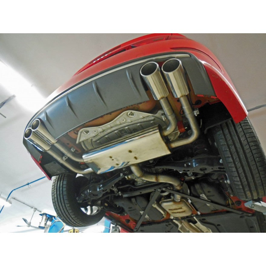 Sportschalldämpfer mit links/rechts je 2 Endrohren 106x71mm (Typ 44), inkl. (EG-) GENEHMIGUNG!