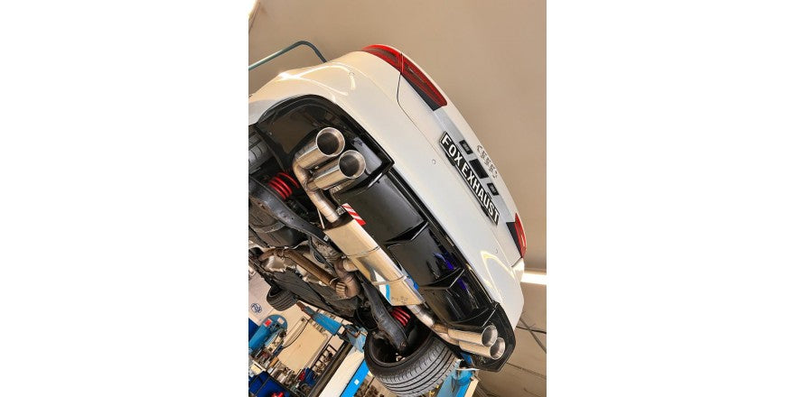 Sportschalldämpfer mit links/rechts je 2 Endrohren 90mm (Typ 25), inkl. (EG-) GENEHMIGUNG!