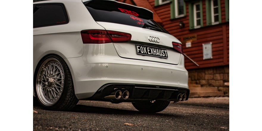 Sportschalldämpfer mit links/rechts je 2 Endrohren 90mm (Typ 25), inkl. (EG-) GENEHMIGUNG!