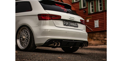 Sportschalldämpfer mit links/rechts je 2 Endrohren 90mm (Typ 25), inkl. (EG-) GENEHMIGUNG!