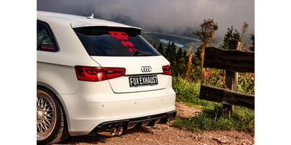 Sportschalldämpfer mit links/rechts je 2 Endrohren 90mm (Typ 25), inkl. (EG-) GENEHMIGUNG!