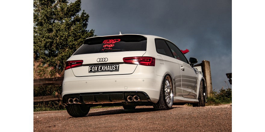 Sportschalldämpfer mit links/rechts je 2 Endrohren 90mm (Typ 25), inkl. (EG-) GENEHMIGUNG!