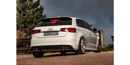 Sportschalldämpfer mit links/rechts je 2 Endrohren 90mm (Typ 25), inkl. (EG-) GENEHMIGUNG!