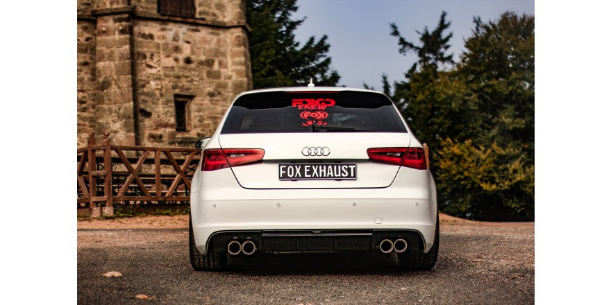 Sportschalldämpfer mit links/rechts je 2 Endrohren 90mm (Typ 25), inkl. (EG-) GENEHMIGUNG!