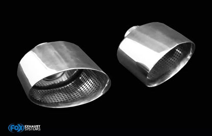 Sportschalldämpfer mit links/rechts je 1 Endrohr 160x130mm (Typ 38), inkl. (EG-) GENEHMIGUNG!