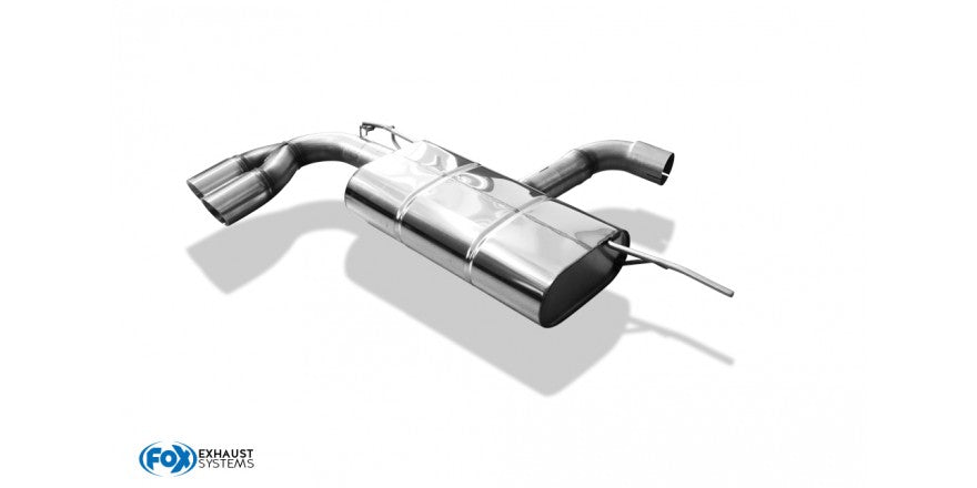 Sportschalldämpfer mit 2 Endrohren 80mm (Typ 25), inkl. (EG-) GENEHMIGUNG!
