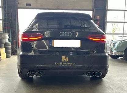 Sportschalldämpfer mit links/rechts je 2 Endrohren 115x85mm (Typ 32), inkl. (EG-) GENEHMIGUNG!