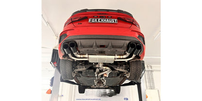 Halbanlage ab OPF mit links/rechts je 2x100mm (Typ 25) schwarz emailliert, inkl. (EG-) GENEHMIGUNG!