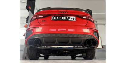 Halbanlage ab OPF mit links/rechts je 2x100mm (Typ 25) schwarz emailliert, inkl. (EG-) GENEHMIGUNG!