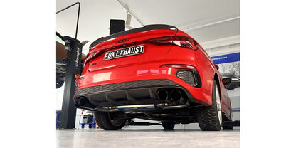 Halbanlage ab OPF mit links/rechts je 2x100mm (Typ 25) schwarz emailliert, inkl. (EG-) GENEHMIGUNG!