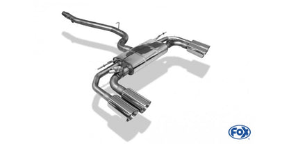 Halbanlage ab OPF mit links/rechts je 2x100mm (Typ 25), inkl. (EG-) GENEHMIGUNG!