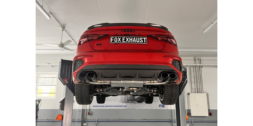 Halbanlage ab OPF mit links/rechts je 2x106x74mm (Typ 32) schwarz emailliert, inkl. (EG-) GENEHMIGUNG!