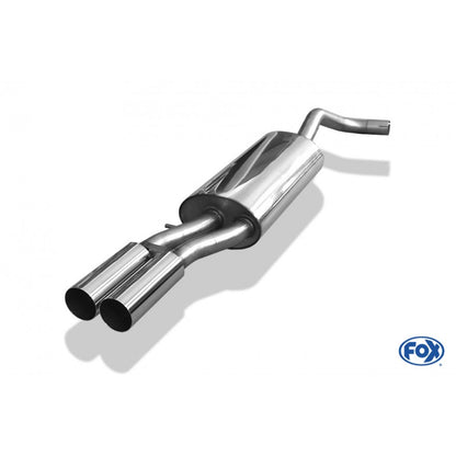 Sportschalldämpfer mit 2 Endrohren 76mm (Typ 10), inkl. (EG-) GENEHMIGUNG!
