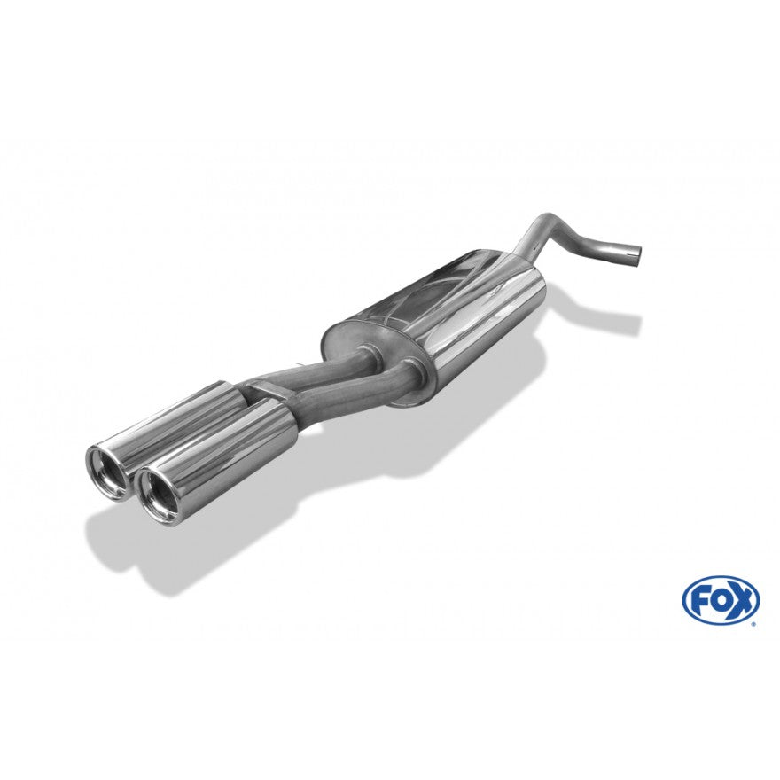 Sportschalldämpfer mit 2 Endrohren 76mm (Typ 13), inkl. (EG-) GENEHMIGUNG!