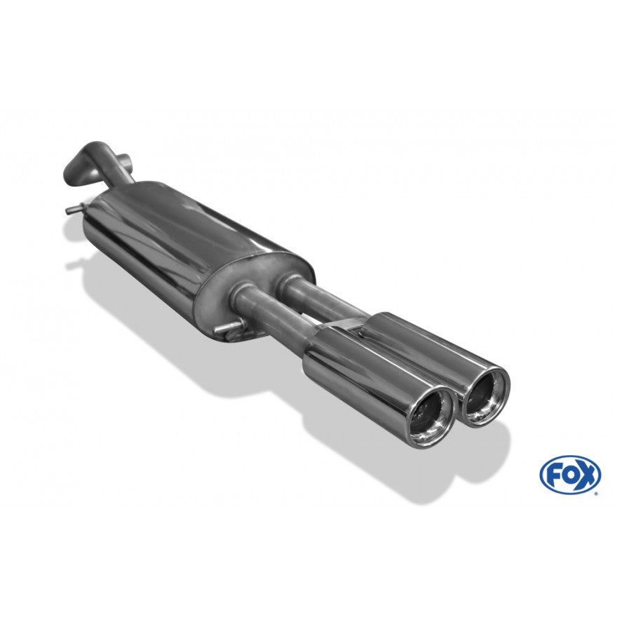 Sportschalldämpfer mit 2 Endrohren 76mm (Typ 13), inkl. (EG-) GENEHMIGUNG!