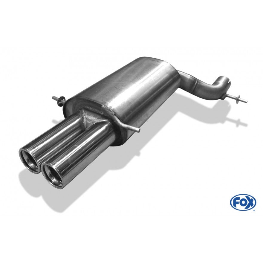 Sportschalldämpfer mit 2 Endrohren 76mm (Typ 13), inkl. (EG-) GENEHMIGUNG!