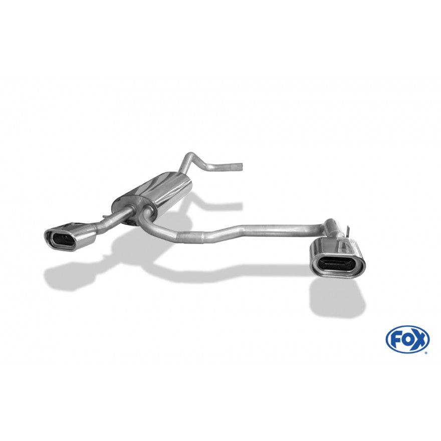 Sportschalldämpfer mit links/rechts je 1 Endrohr 135x80mm (Typ 53), inkl. (EG-) GENEHMIGUNG!