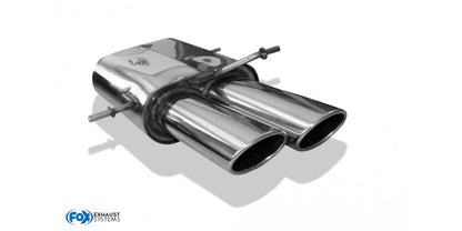 Sportschalldämpfer mit 2 Endrohren 106x71mm (Typ 32), inkl. (EG-) GENEHMIGUNG!