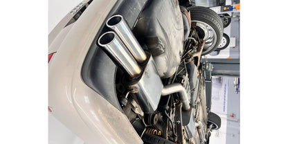 Sportschalldämpfer mit 2 Endrohren 88x74mm seitlich versetzt (Typ 32), inkl. (EG-) GENEHMIGUNG!