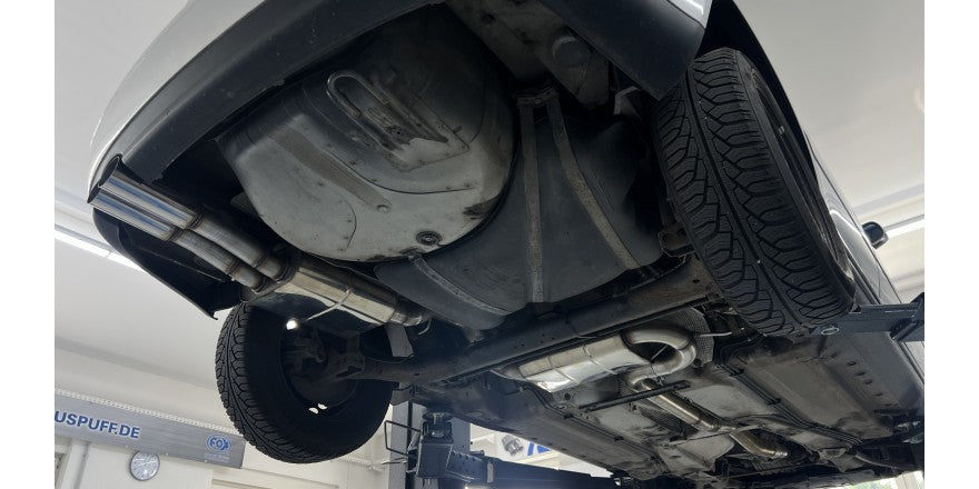 Halbanlage mit 2 Endrohren 80mm (Typ 10), inkl. (EG-) GENEHMIGUNG!