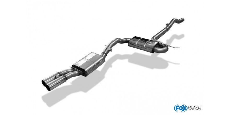 Halbanlage mit 2 Endrohren 80mm (Typ 10), inkl. (EG-) GENEHMIGUNG!