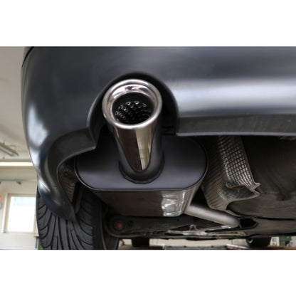 Sportschalldämpfer 1 Endrohr 80mm (Typ 13), inkl. TÜV-Teilegutachten!