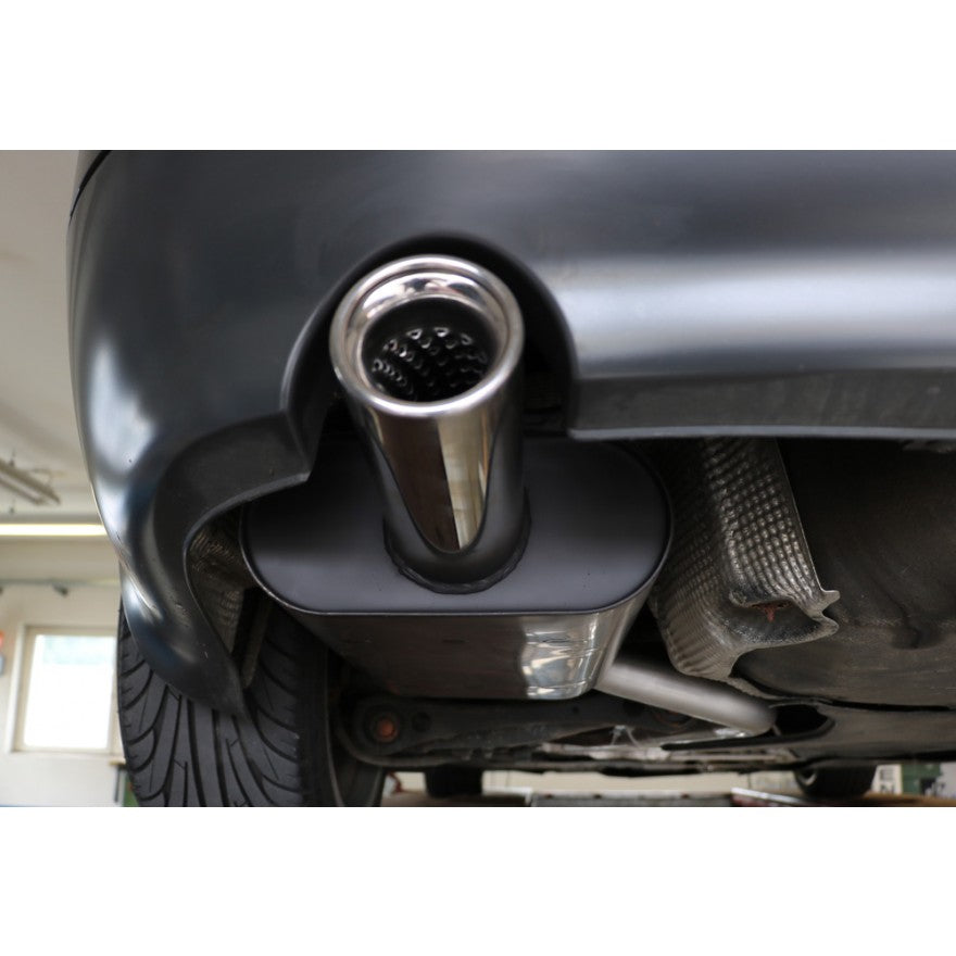 Sportschalldämpfer 1 Endrohr 80mm (Typ 13), inkl. TÜV-Teilegutachten!